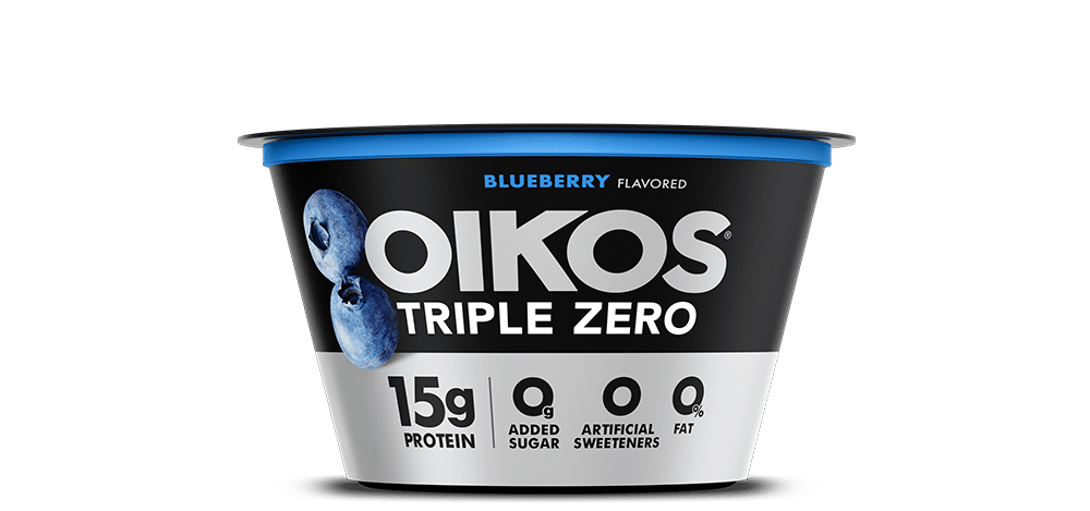 Blueberry Oikos Triple Zero High Protein Nonfat Greek Yogurt