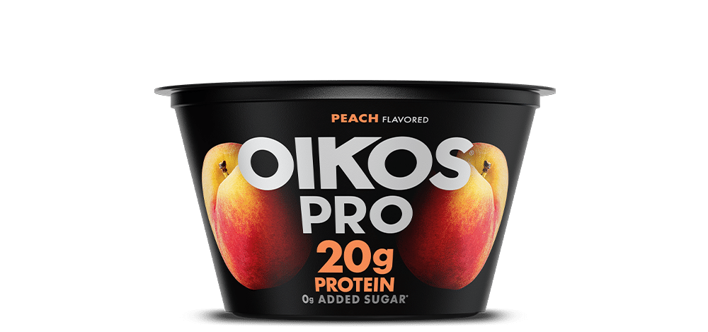 Peach Oikos PRO High Protein Yogurt Cultured Ultra Filtered Milk