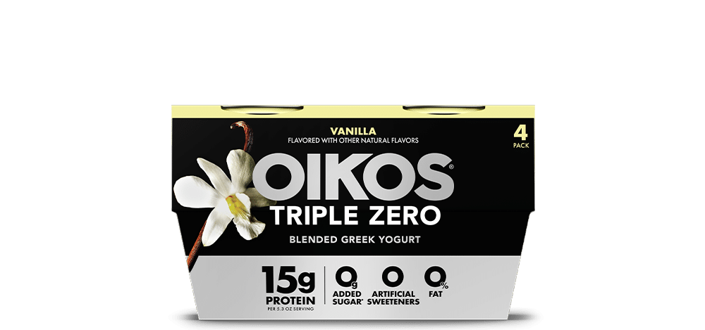 Vanilla Oikos Triple Zero High Protein Nonfat Greek Yogurt Multipack