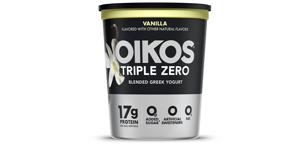 Vanilla Oikos Triple Zero High Protein Nonfat Greek Yogurt 32oz