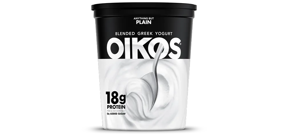 Plain Oikos Blended Greek Nonfat Yogurt Quart